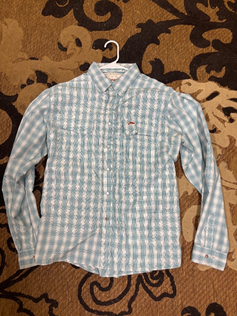 Simms fishing shirt button down